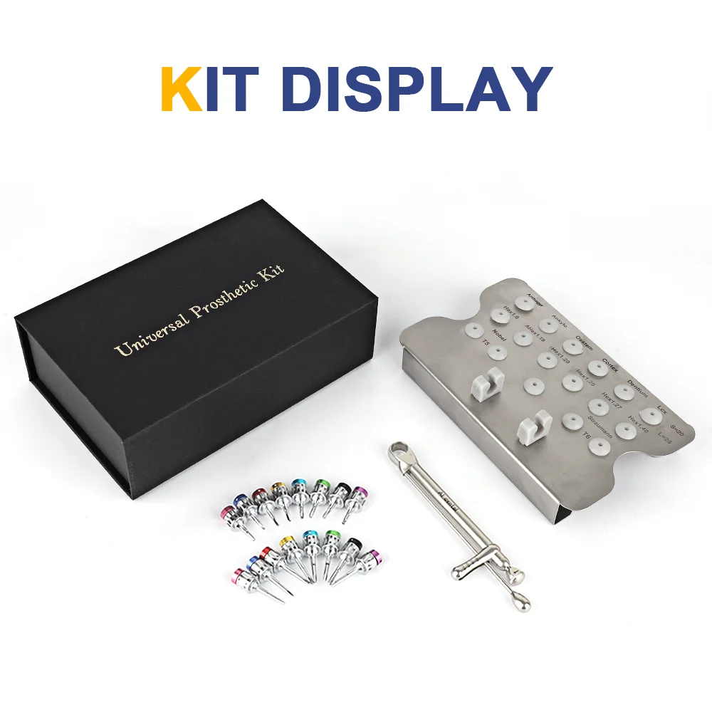 16Pcs Dental Implantat Schraubendreher Bunte Drehmomentschlüssel Ratsche Prothetische 10-70NCM Universal Restaurierung Tools Kit Zahnmedizin