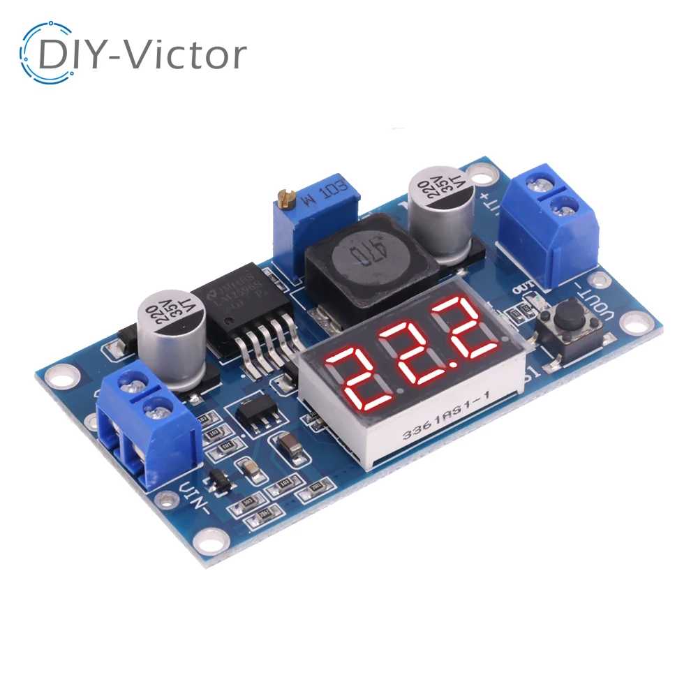 Lm2596 Dc Dc Step Down Converter Regolatore Di Tensione Display A Led Voltmetro 4.0 ~ 40 A 1.3-37V Adattatore Buck Alimentatore Regolabile