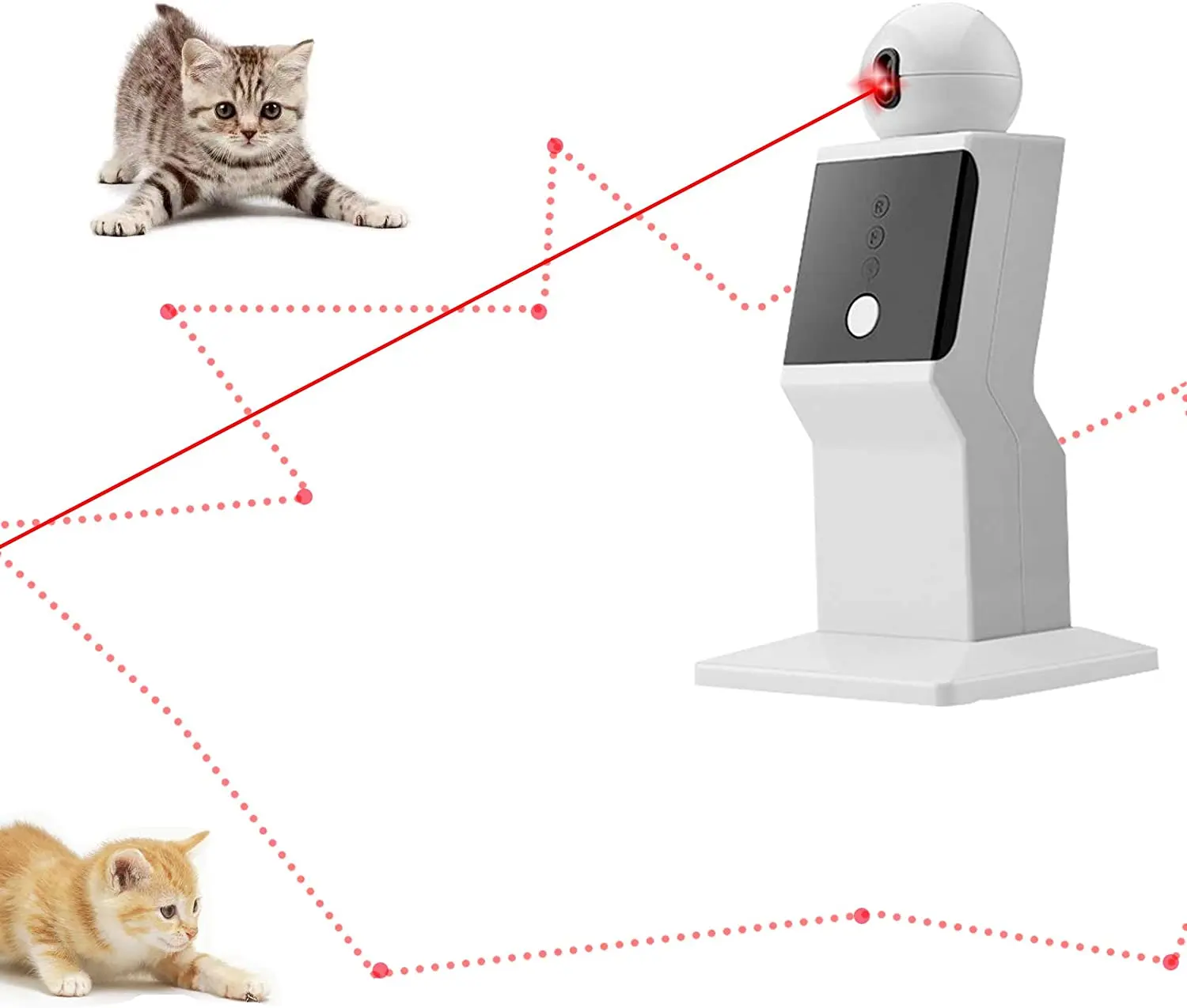 ATUBAN Cat Laser Toy automatico, giocattolo interattivo per gatti