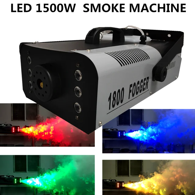 Máquina de humo de 1500W, dispositivo de niebla para discoteca