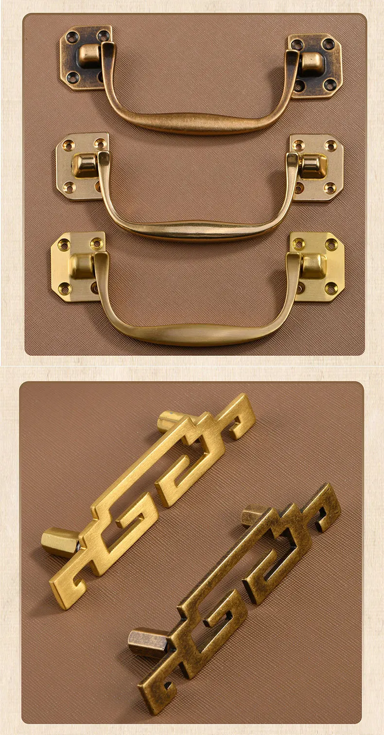 Mobiliário vintage alças para armários e gavetas,