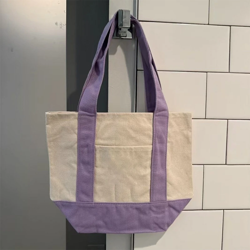 Large Reusable Fashionable Canvas Tote Bag for Shopping, Beach, and More