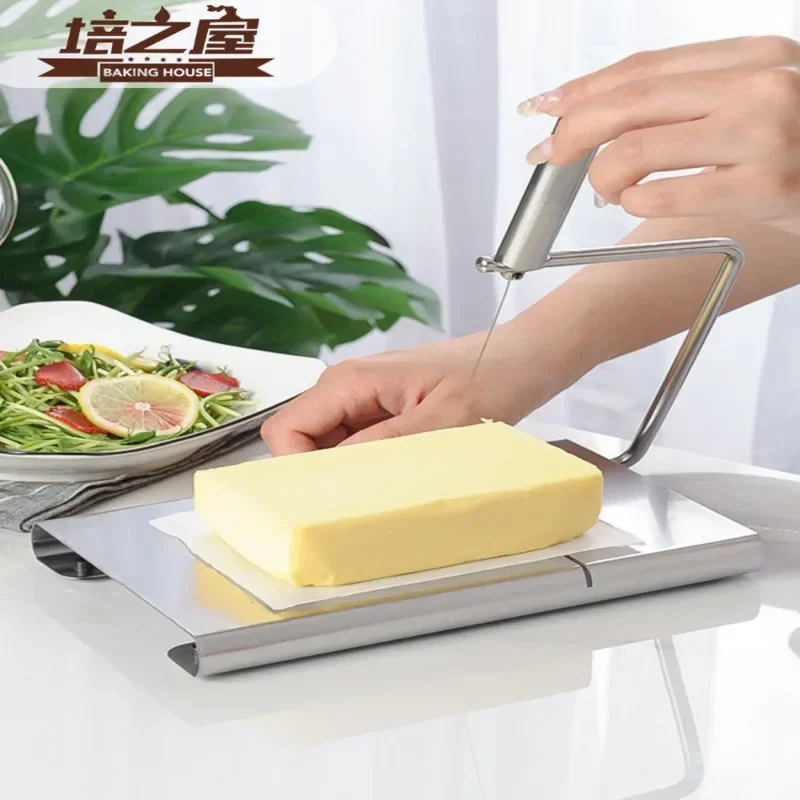 Stainless Steel Cheese Slicer Graduated Multifunctional Tool Butter Knife and Sausage Cutter Kitchen Utility Cutter