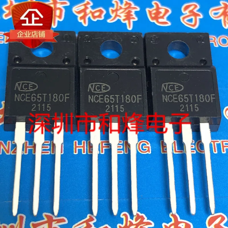 

Электронные компоненты NCE65T180F A new spot TO-220F 650V 21A MOS полевой эффект IC chip