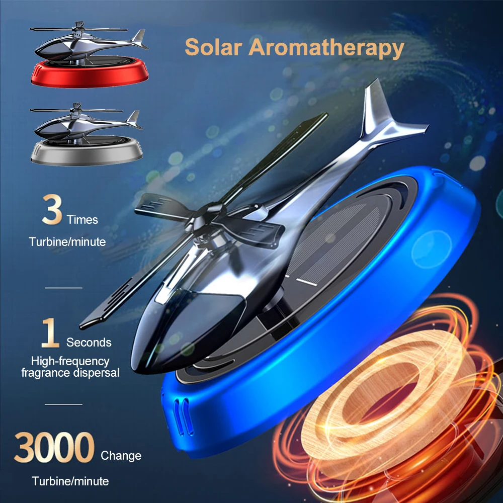 Solar-Car-Air-Freshener-Helicopter-Auto-Aromatherapy-Sun-Light-Energy ...