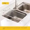 Drain Rack Expandable Over The Sink,304 Stainless Steel Sink Rack,dish Cup Soap Sponge Rag Storage Holder for Kitchen Organizer 6