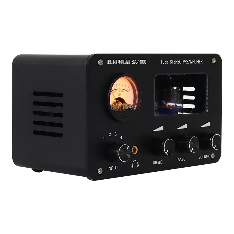 dlhifi-sa1000-hifi-lossless-switching-audio-selector-4-in-2-out-6h3n-tube-headphone-power-front-stage-amplifier-with-vu-meter