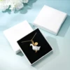 1Pc Fashion Cute Openable White Goose Pendant Necklace for Women Cool Niche Party Jewelry Keychain Pendant Valentine's Day Gift 4