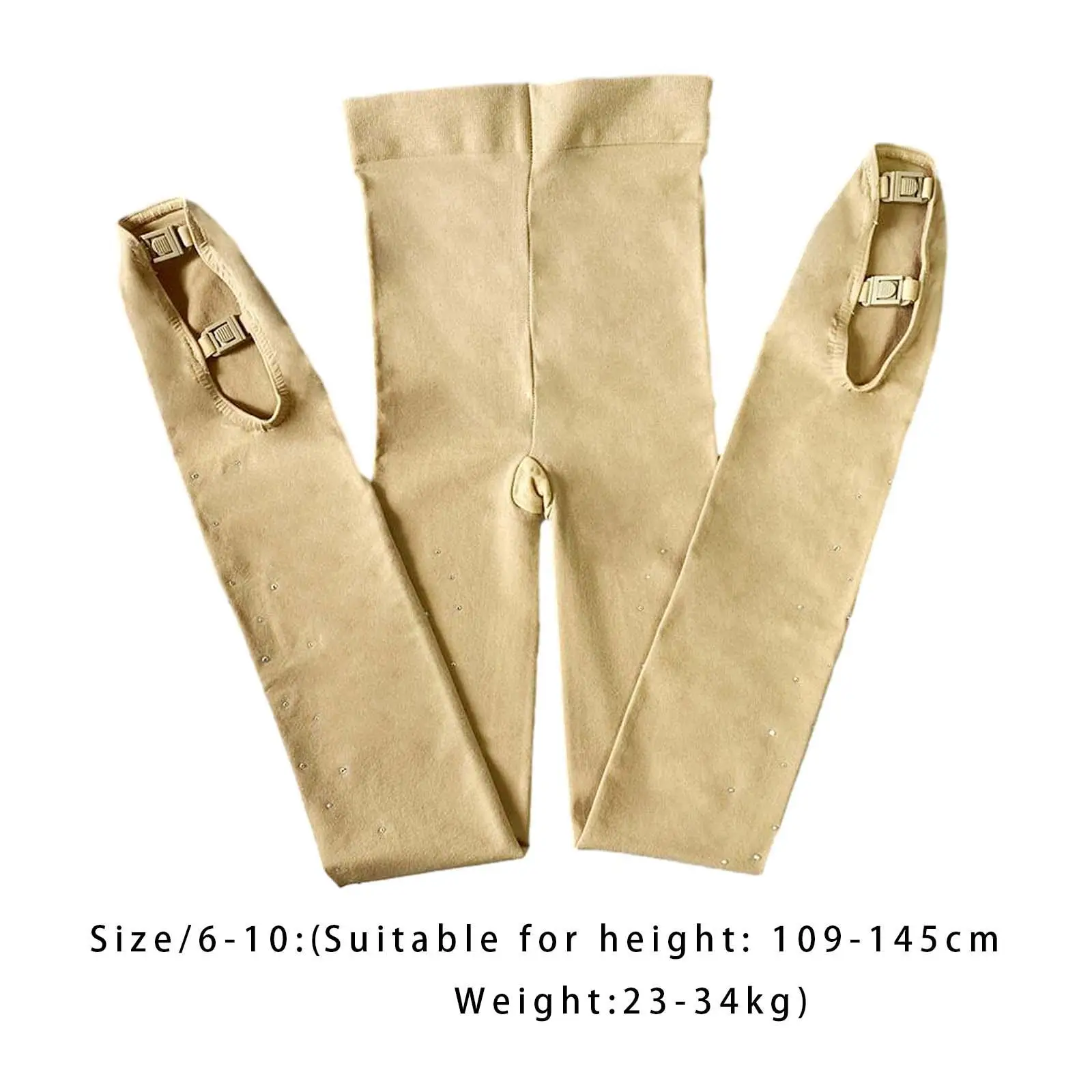 Ice Skating Boot Tights Figure Skating Pantyhose Women Girls Thermal Pants Long