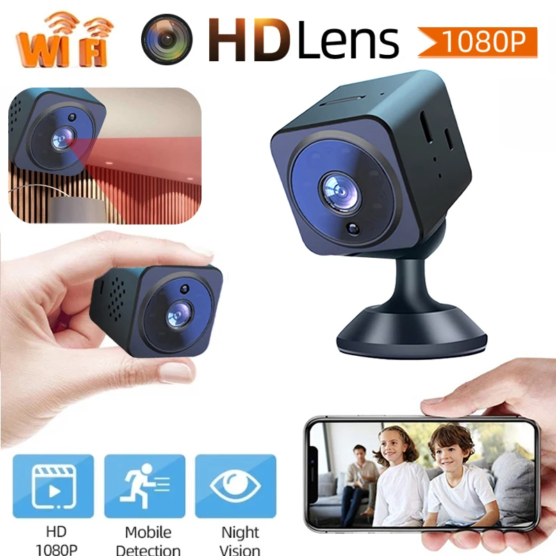 Nuovo Hd1080P Wifi Mini Telecamera Dual Voice Intercom Remote Night Vision Dv Telecamere Di Sicurezza Registratore Audio Telecamera Wireless Per Inter