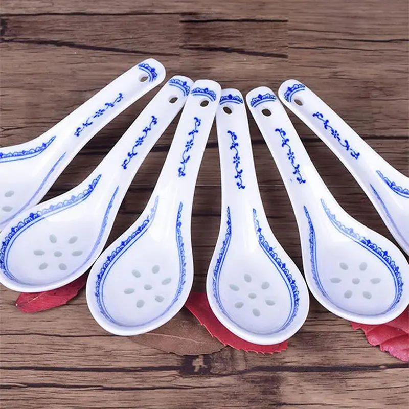 Description Picture 3 of item1pcs Ceramic Spoon China Soup Spoon Stir Soup Spoons for Soup And Rice Kitchen Tableware Dining Bar Tool