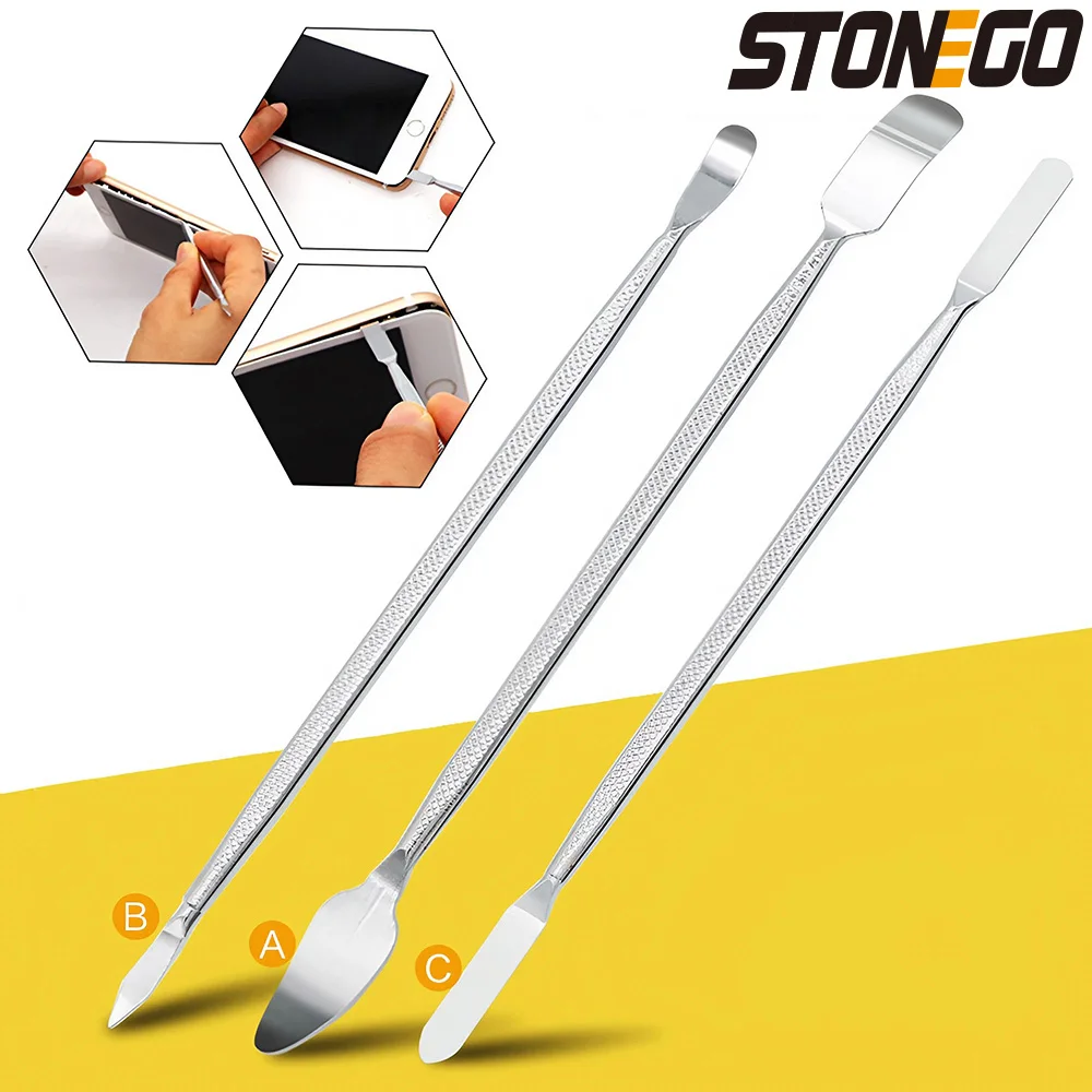 STONEGO Metal Mobile Phone Repairing Pry Opening Tools Phone Laptop Tablet Screen Repairing Tools Smartphone Parts