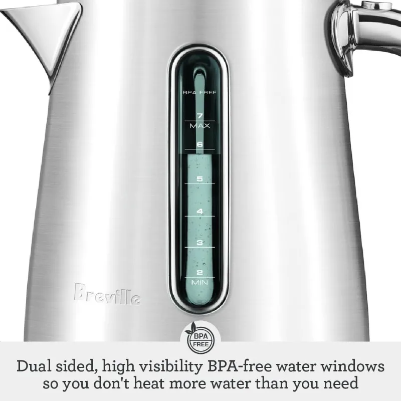 Breville the Smart Kettle™ Luxe Electric Kettle, BKE845OYS, Oyster Shell 5