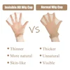 Wholesale HD Wig Caps High Quality Transparent HD Hair Nets Weave Nylon Stretchy Lace Front Wig Cap for Women Men Light Brown 2