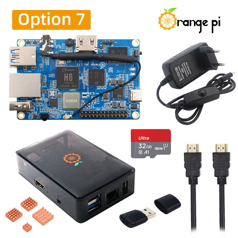 HDMI, cartão TF, OPI 3LTS, H6, 64Bit,
