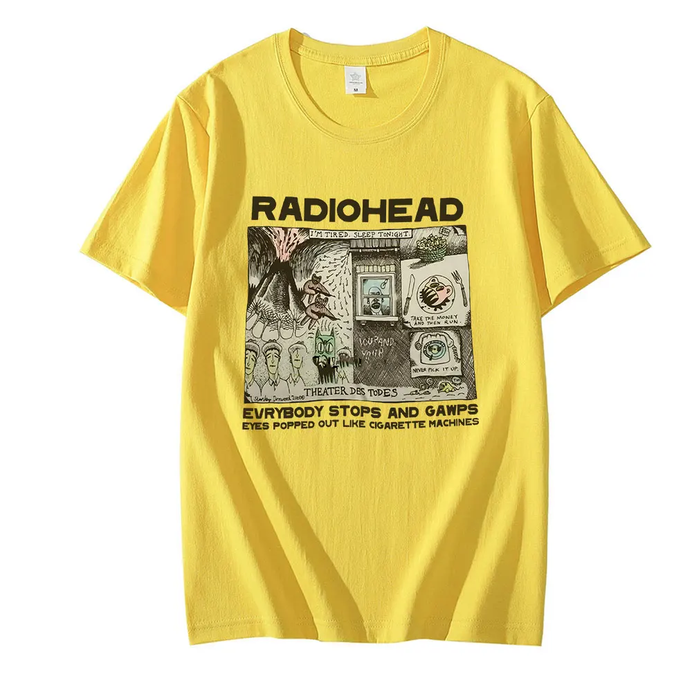 thumbnail image 1 of Camiseta de Radiohead para Hombre, Camisetas de algodón a la moda para verano, Camisetas para niños, Camisetas de Hip Hop Arctic Monkeys, Camisetas para mujer, Camisetas Rock Boy para Hombre, 1 of 5