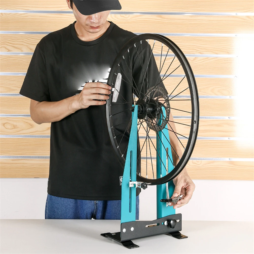 caballete bicicleta reparación mtb Soporte de reparación de llantas de  bicicleta MTB, herramienta de mantenimiento de ruedas, piezas de accesorios  de ciclismo
