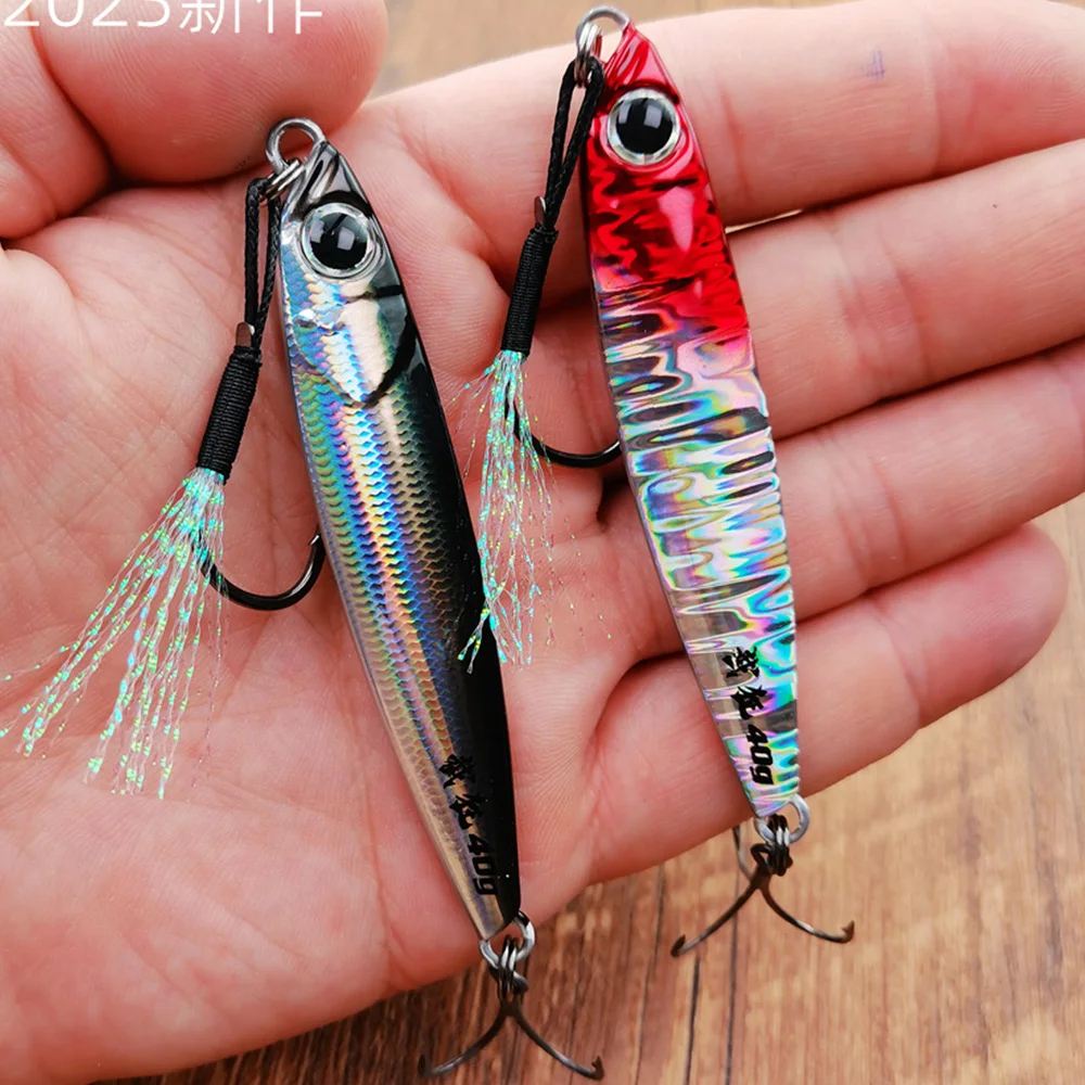 

Vertical Metal Jig 7g10g15g20g30g40g Shore Jigging Drag Cast Jigpara Fishing Lure Sea Bass Spoon Hard Bait Trout Saltwater Lures