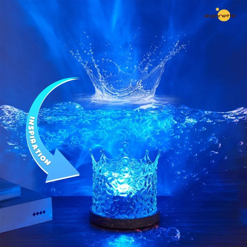 Colorful Water Ripple Night Light Lamp for Home Decor