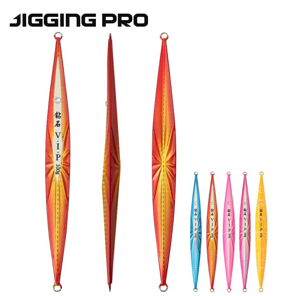 JIGGINGPRO New Arrival 100g 130g 160g 200g Metal Jig Jigging Lure Isca  Artificial Sea Fishing Jigs