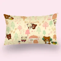 Chaude belle r-ilakkumas Double face impression Rectangle taie d'oreiller chevet taie d'oreiller canapé housse de coussin chambre décoration de la maison 4