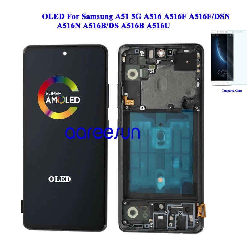 

LCD Screen OLED For Samsung A51 5G A516 LCD For Samsung A51 A516 Display LCD Screen Touch Digitizer Assembly