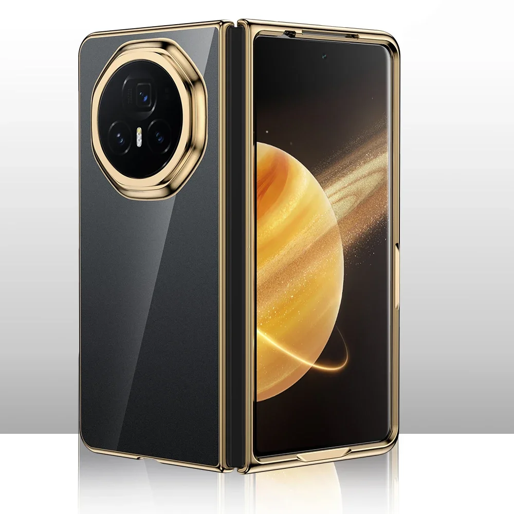 Luxury Electroplated PC Transparent Phone Case - Shockproof Protective Cover