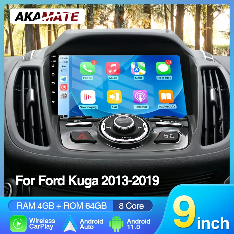

Car Radio for Ford Kuga 2013-2019 Multimedia Video Player GPS Autoradio Navigation CarPlay Android Auto 9inch 2din