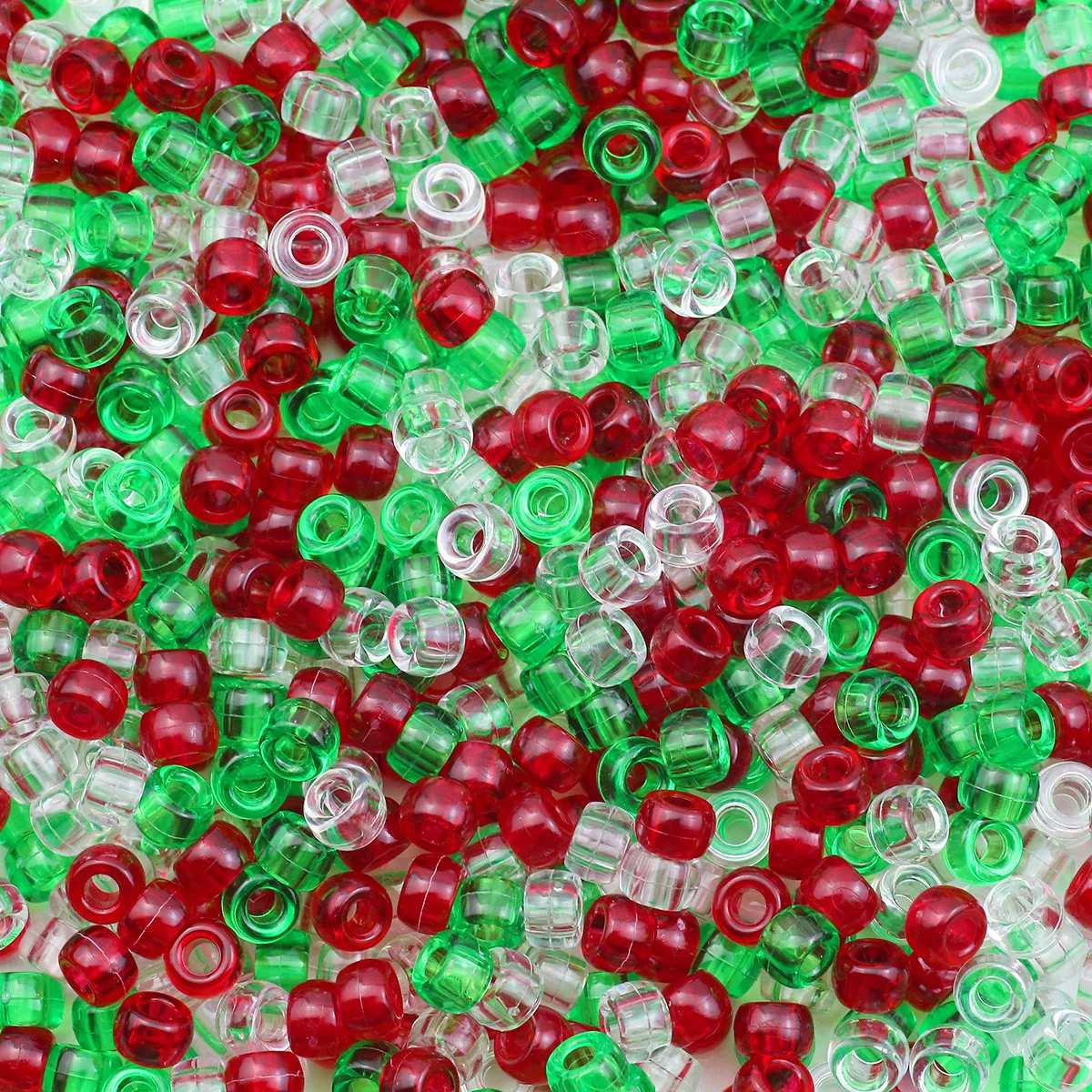 Vibrant Large Hole Pony Beads for DIY Jewelry and Crafting