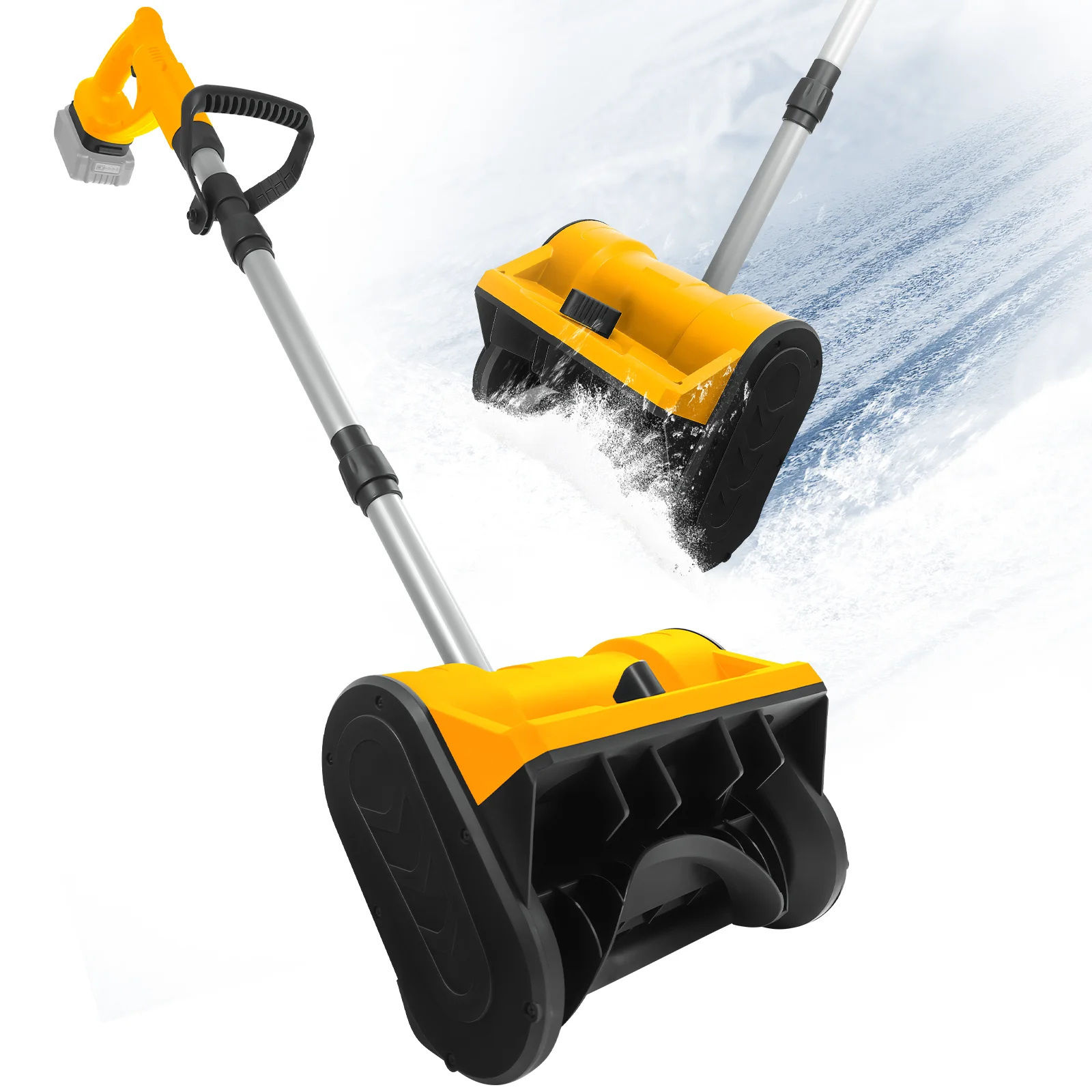 Brushless Electric Snow Shovel 500W 3000RPM Cordless Snow Plow Lightweight Snow Thrower Machine for Dewalt 20V Battery Pin