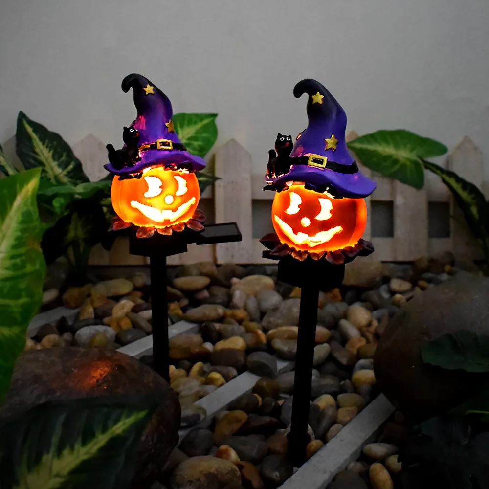 Solar Powered Fest Ghost Lamp Outdoor Lights Halloween Ghost Solar Energy Charge Lamp Waterproof Witch String Light