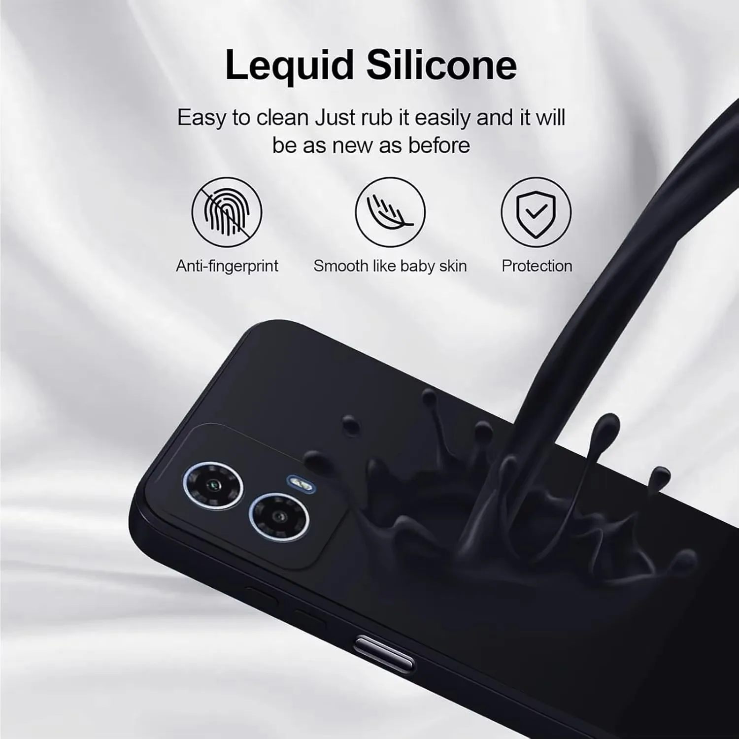 Premium Liquid Silicone TPU Protective Phone Case - Vibrant Color Series