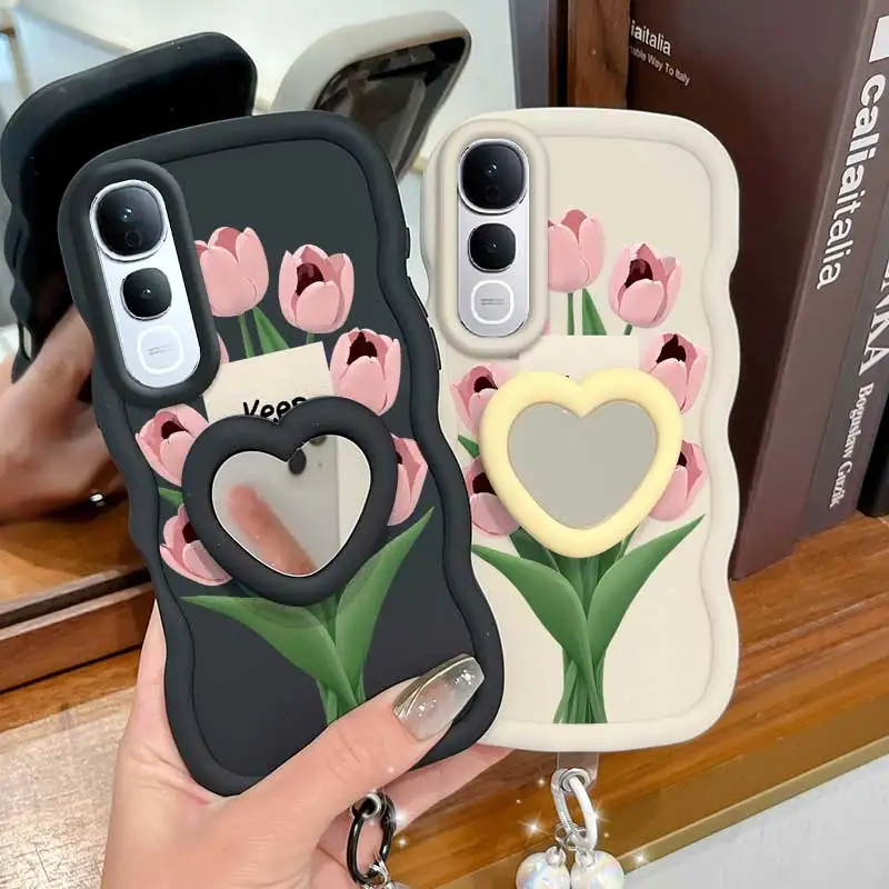 3-Piece Stay Happy Phone Case Set with Lanyard and Stand