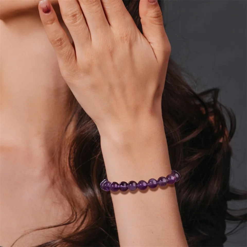 Bracciale Compleanno In Pietra Naturale Yootiko | Donna | Rosa Bohémien | Regalo Con Scatola E Biglietto