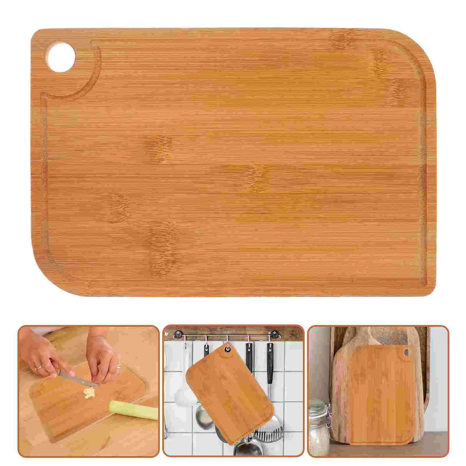 

Bamboo Cutting Board Decorative Dishwasher Safe Fruit Kitchen Tool Chopping Boards for with Groove Food Bulk Cottage Cheese