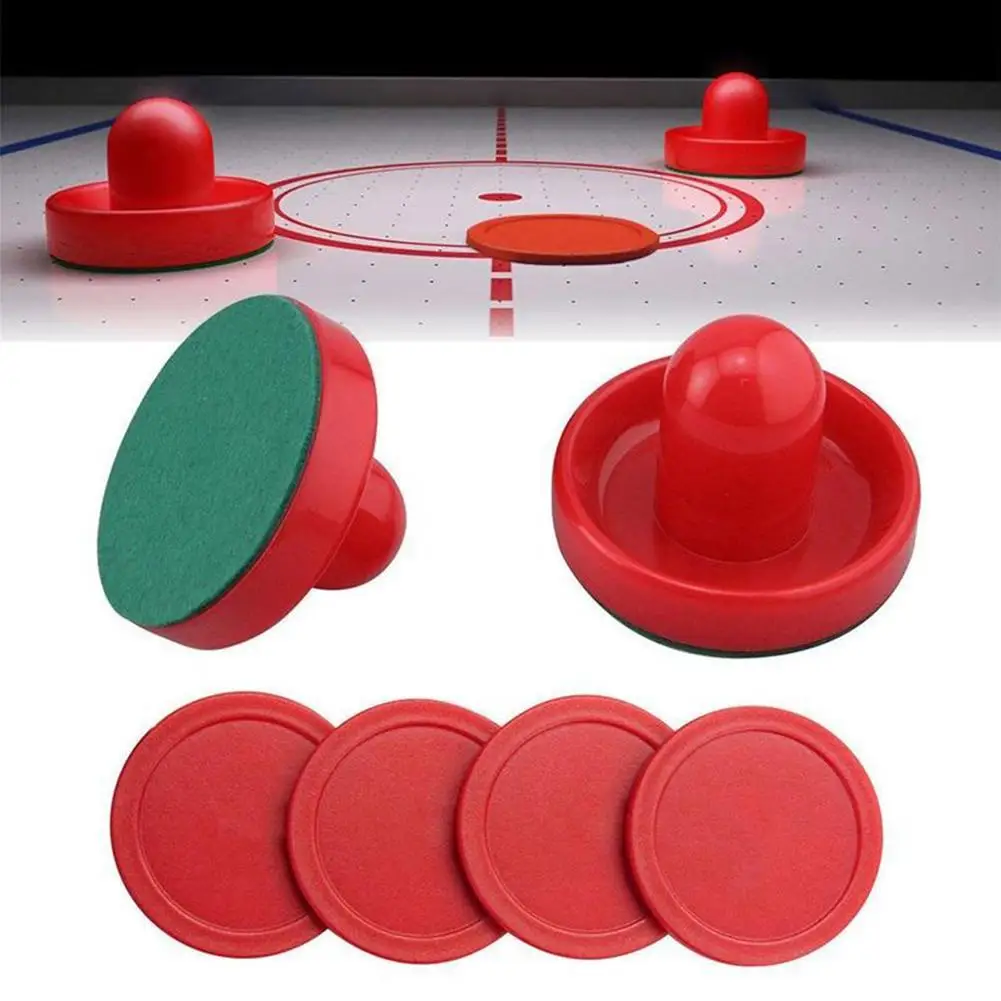 Plastic Air Hockey Table Accessories Red 76mm Strikers