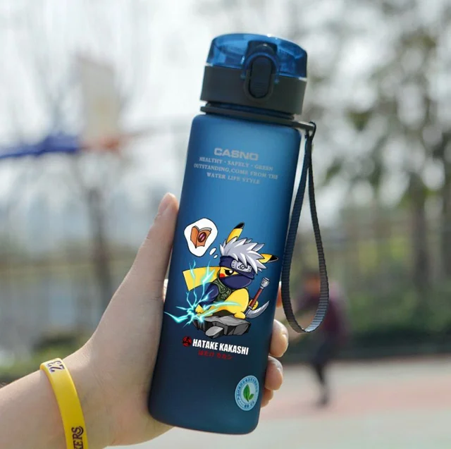 560ML Pokemon Anime Water Bottle Pikachu kawaii kids Portable