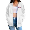 2025 New Trend Women's Long Sleeved Jackets High Quality Brooklyn Printed Zipper Hoodies Autumn Ladies Urban Casual Fashion Tops 4