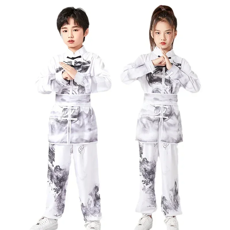 Perform Boy Tai Chi Kids Clothing Cosplay Kung Fu Uniform