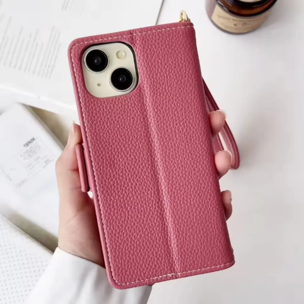 Charming 3D Rabbit & Floral Leather Phone Wallet Case with Card Slot Flip Cover