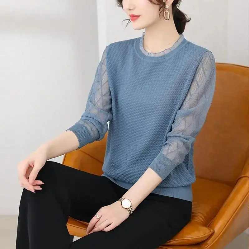 

Ice Silk Sweater Women's Spring and Summer Clothing 2023 New Women's Sweater with Bottom Layer Thin Spring and Autumn