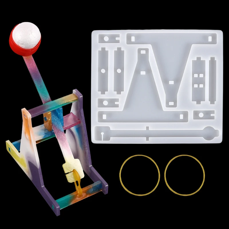 

Креативная игрушка-катапульта, каплевидный клей, форма из смолы для рукоделия, детская игрушка из смолы, Прозрачная силиконовая форма, зеркальная литейная форма