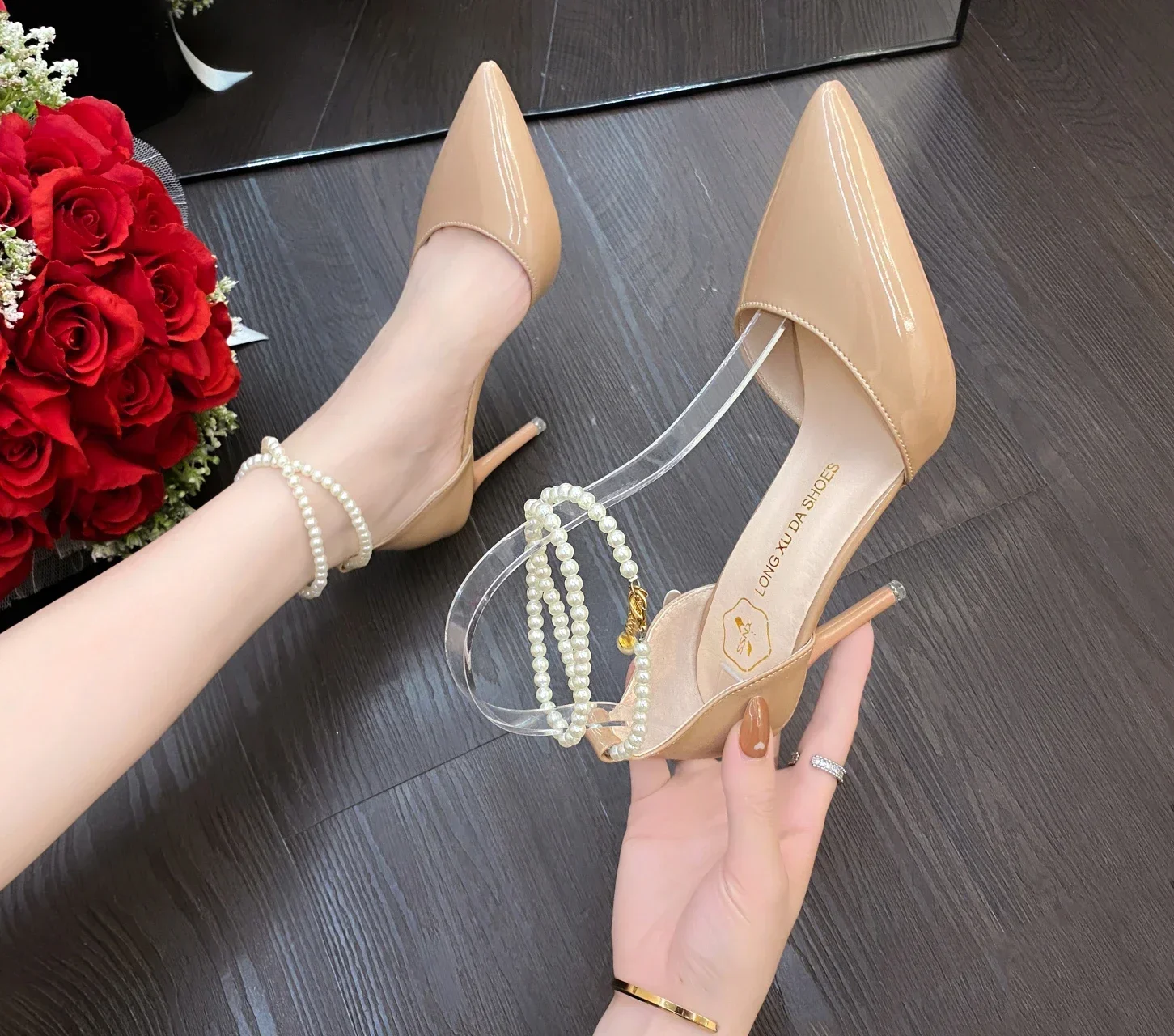 Beige Color Pumps