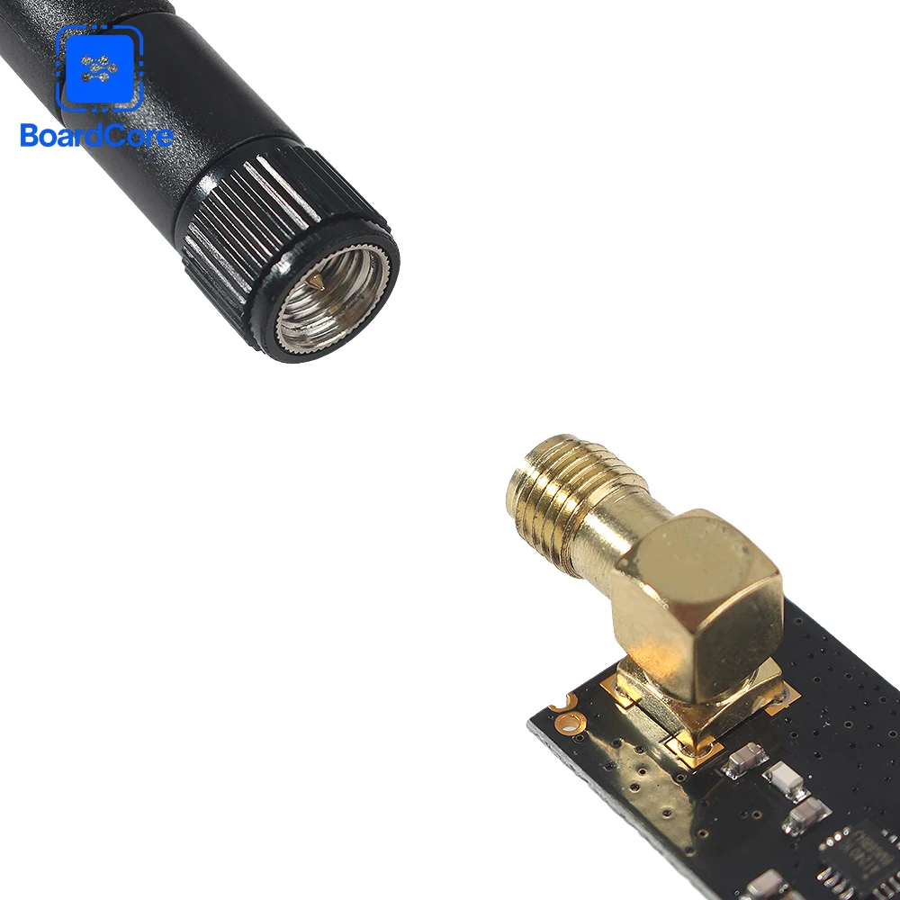 Long-Range Wireless RF Transceiver Module with Antenna (2.4GHz, 3.3V) - Multi-Pack Options
