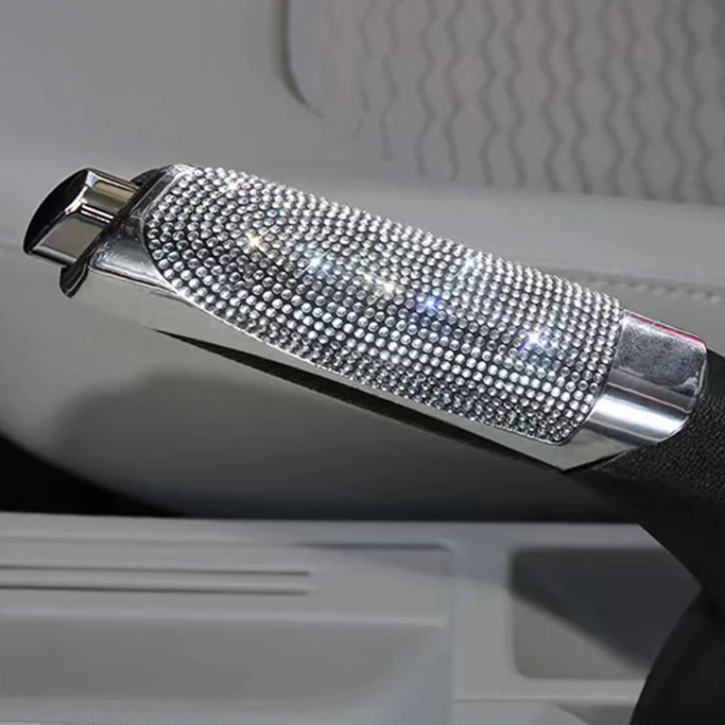 Handbrake Grips Universal Crystal Car Handbrake Covers Anti-slip Auto Gear Shift Collars Diamond Bling Accessories Interior hand brake cover