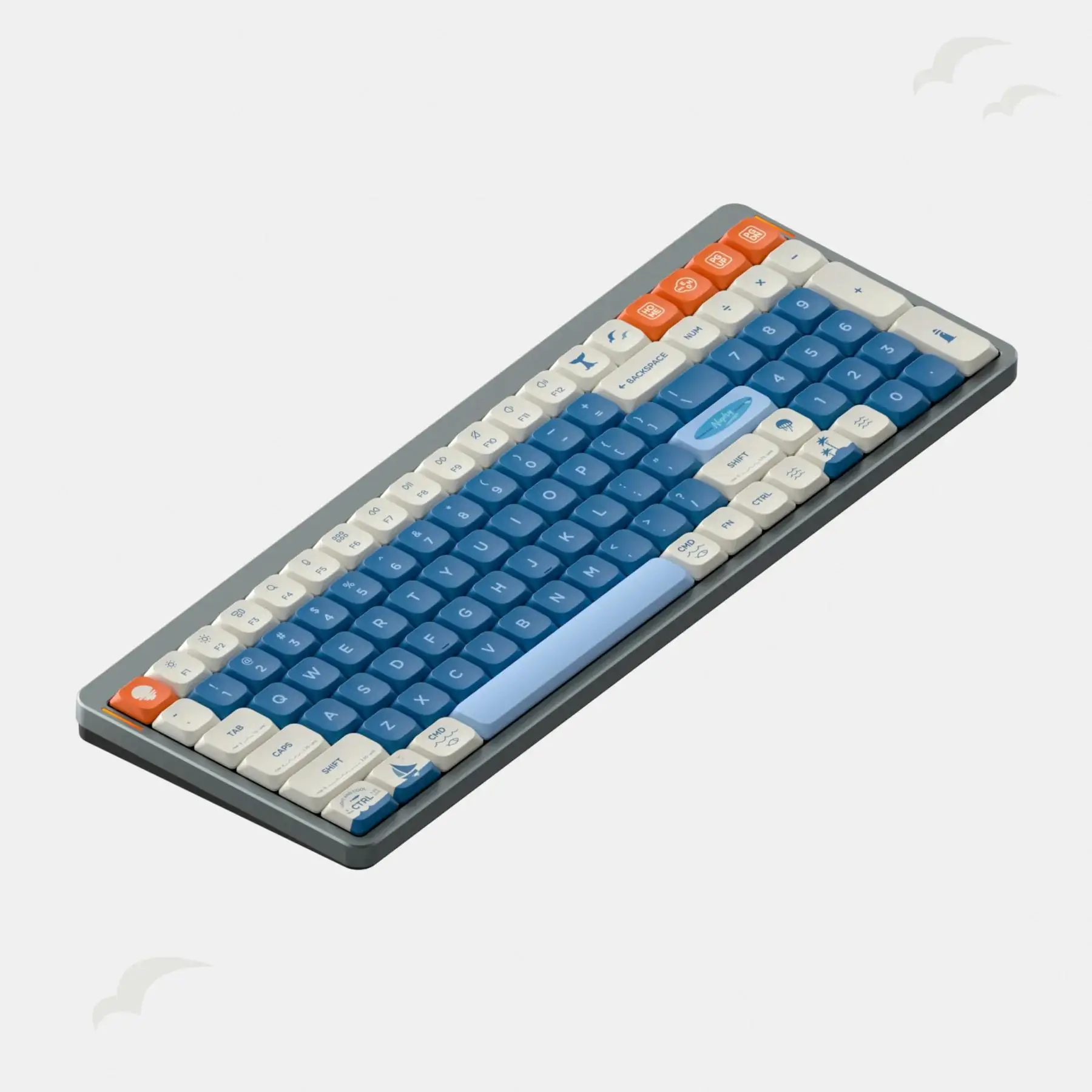 Nuphy shikaze nsa-Subpbtキーキャップ113キーエアシリーズに適した