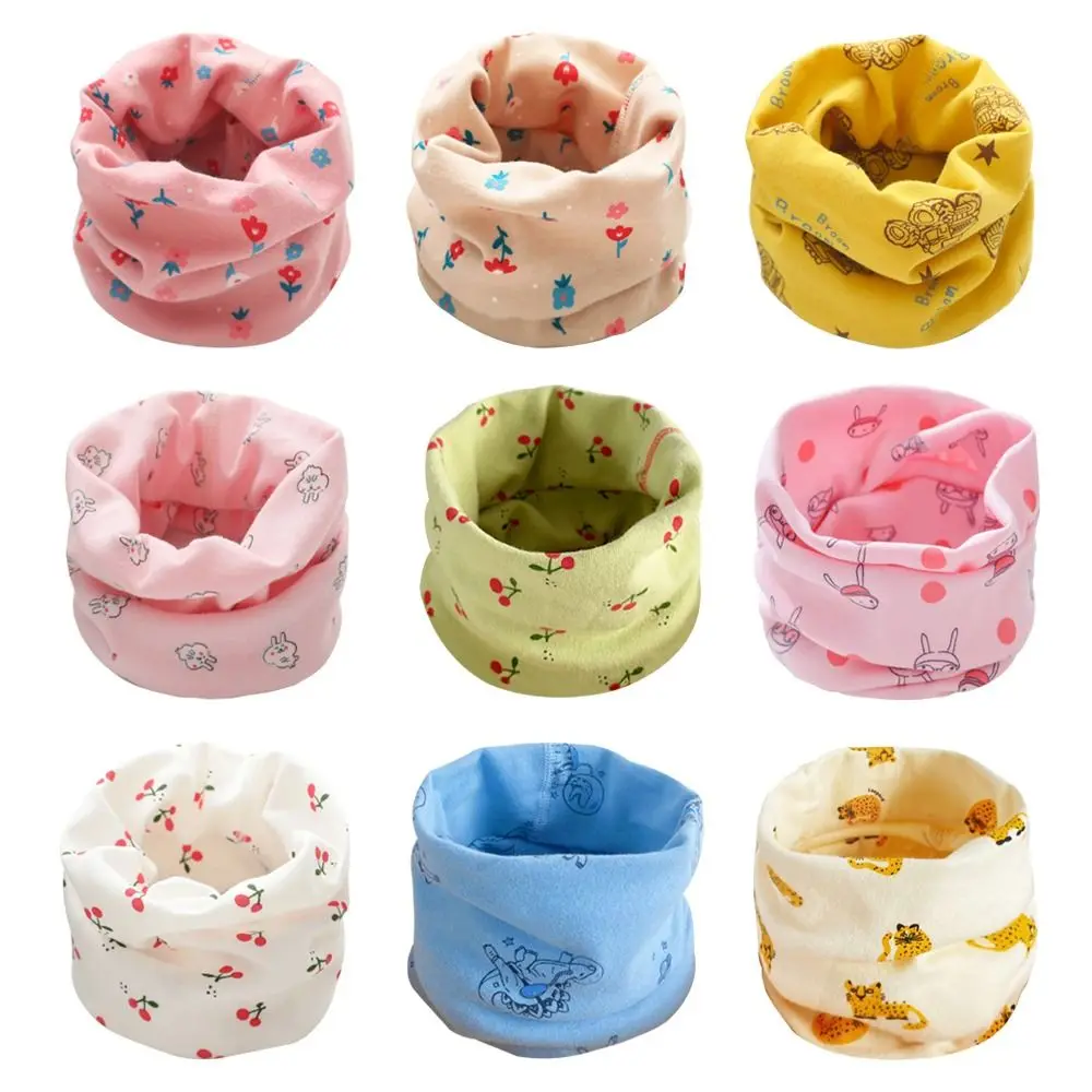 1-16 Years Old Cotton Kids Winter Scarf Cashmere Cute Children Neck Warmer Warm Windproof Knitted Scarves for Baby Boys Girls