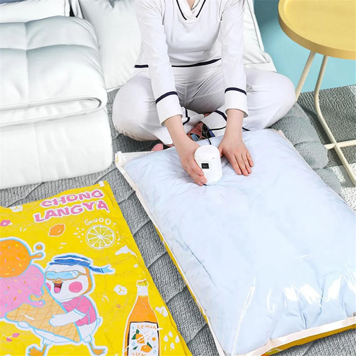 진공 펌프 전기 공기 펌프 진공 밀봉 압축 가방, 의류 보관 가방, 전기 실러 기계, 미국 플러그