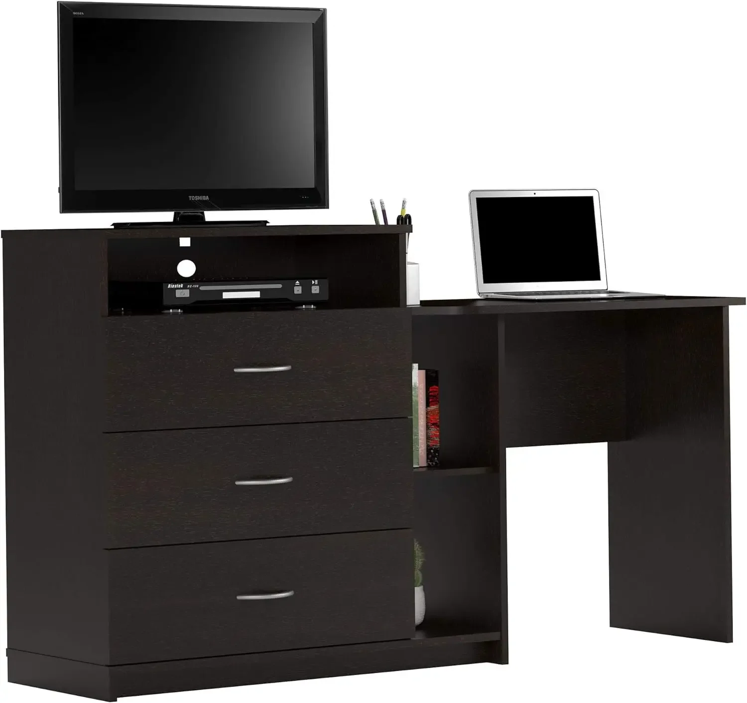 

Rebel Media Dresser and Desk, Espresso