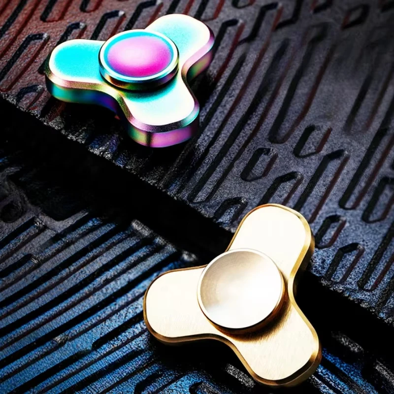 1PC 미니 Fidget Spinner 합금 EDC 회전 탑 스트레스 릴리버 ADHD가있는 어린이를위한 안티 스트레스 장난감 자이로 스코프